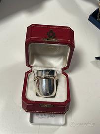 Bicchierino Cartier oro e argento serigrafato