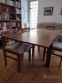 Tavolo quadrato apribile da sala