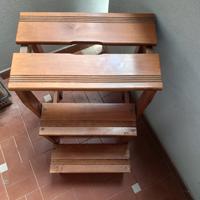 Scala in vero legno massello tipo Foppa Pedretti 