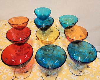 Coppe gelato colorate – set da 10 pezzi