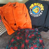 Felpa the buldog camicia bermuda