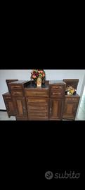 Credenza / mobile vintage in legno massello – otti
