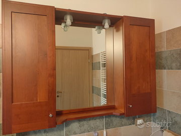 Mobile bagno in legno massello di ciliegio