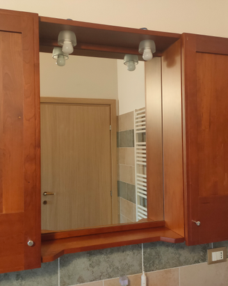 Mobile bagno in legno massello di ciliegio