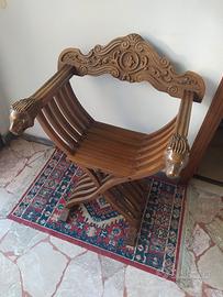 sedia in legno Savonarola