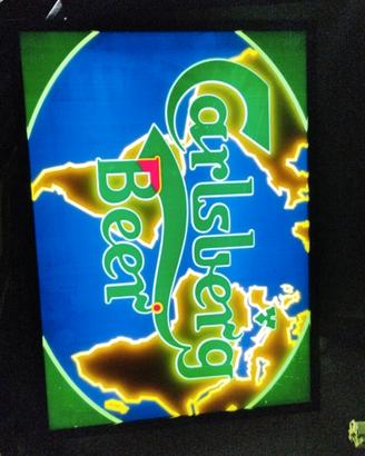 Insegna Luminosa Birra Carlsberg 