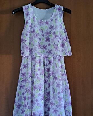 Vestito estivo a fiori bambina 12 anni