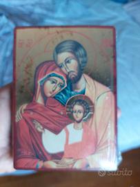 Icona Sacra Famiglia Hand Made in Zindros