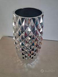 VASO OTTAVIANI DIAMANTE GRANDE 35cm Argento