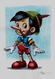 disegno matite pinocchio