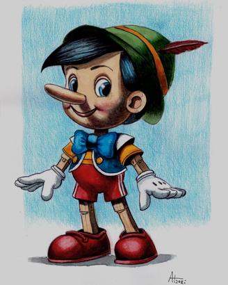 disegno matite pinocchio