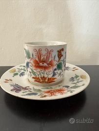 Ginori antiche tazzine caffe decoro tulipano