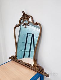 Antico specchio cornice in legno '900