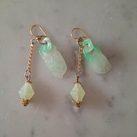 Acc Bijoux Vintage Orecchini Verde 