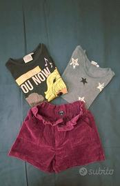 Set 2maglie+Shorts bambina