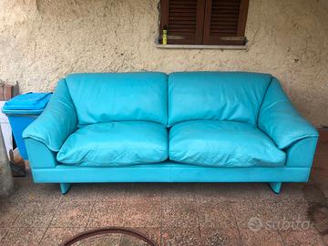 2 divano divani poltrona frau pelle vintage pelle