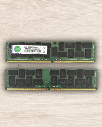 RAM 64gb ddr4 3200mhz ECC LRDIMM - Non testata