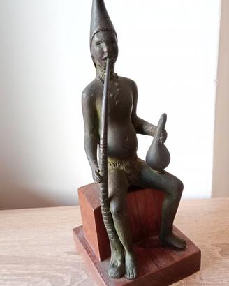 Scultura in Bronzo "Saggio Africano" – Firmata M.R