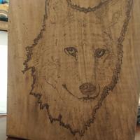 Pirografia lupo