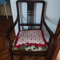 Divanetto più Poltrona in Legno