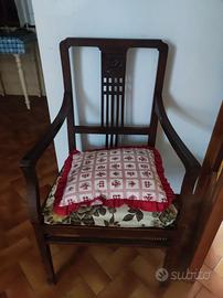 Divanetto più Poltrona in Legno