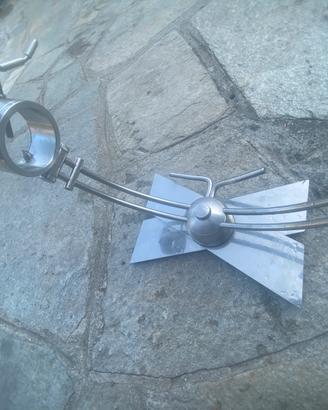 porta prosciutto in inox