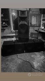 impianto casse subwoofer audio PA