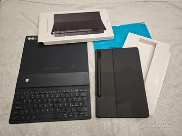 Samsung Tab S9+ Folio Keyboard + cover + pellicola