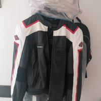 Giubbotto pelle moto uomo TG 56 M_TECH 