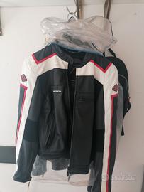 Giubbotto pelle moto uomo TG 56 M_TECH 