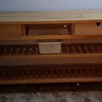 Tavolo multifunzionale in legno massello