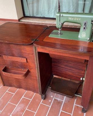 macchina da cucire con mobiletto Weiber