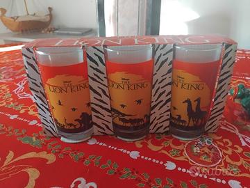 set bicchieri il re leone disney 