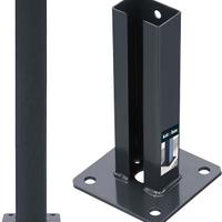 Supporti in acciaio per pali, 60x40 grigio scuro