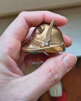 Cappello di ottone Alpino 