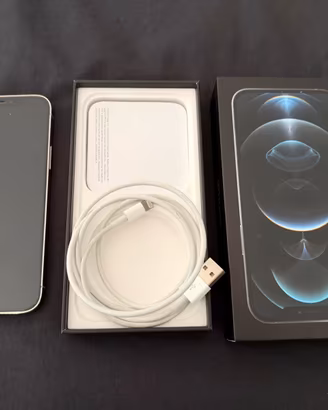iPhone 12 PRO 128gb silver con batteria nuova