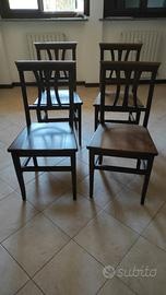 Sedie in legno