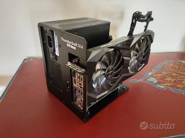 EGPU kit Dock + PSU + GPU RADEON RX6600XT 8Gb