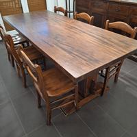 tavolo + 6 sedie arte povera