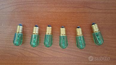 lampadina e14 led verde 12 volt