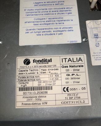 radiatori a GPL marca Fondital Gazzelle