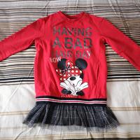Maglia vestito bambina Minnie 7/8  anni