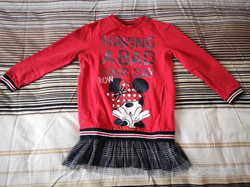 Maglia vestito bambina Minnie 7/8  anni