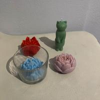 4 candele in cera di soia in varie profumazioni