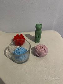 4 candele in cera di soia in varie profumazioni