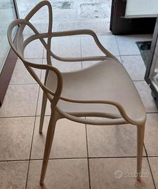 Sedie bianche polipropilene