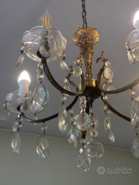 Lampadario cristalli