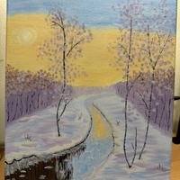 Quadro , olio su tela , 30 x 40, dipinto a mano