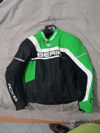 Giacca moto pelle traforata Berik taglia 48