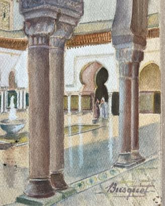 Quadro orientalista moschea 